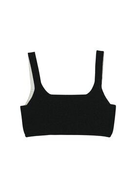 Alexander Wang Knit Crop Top in Black